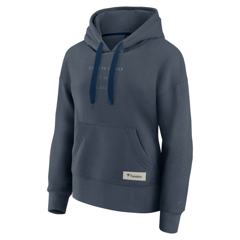 Atlanta Braves Women's Elements Future Ground Subtle Tonal Pullover Hoodie - Blue