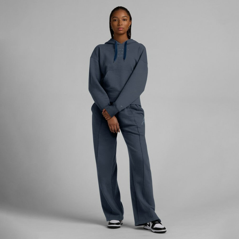 Atlanta Braves Women's Elements Future Ground Subtle Tonal Pullover Hoodie - Blue