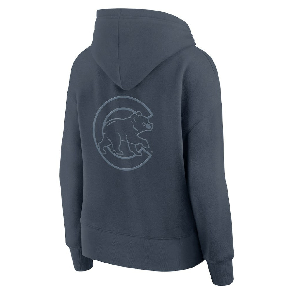 Chicago Cubs Women's Elements Future Ground Subtle Tonal Pullover Hoodie - Blue