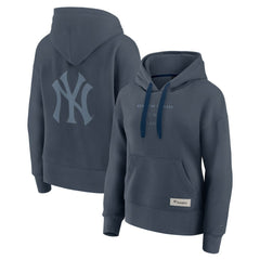 New York Yankees Women's Elements Future Ground Subtle Tonal Pullover Hoodie - Blue