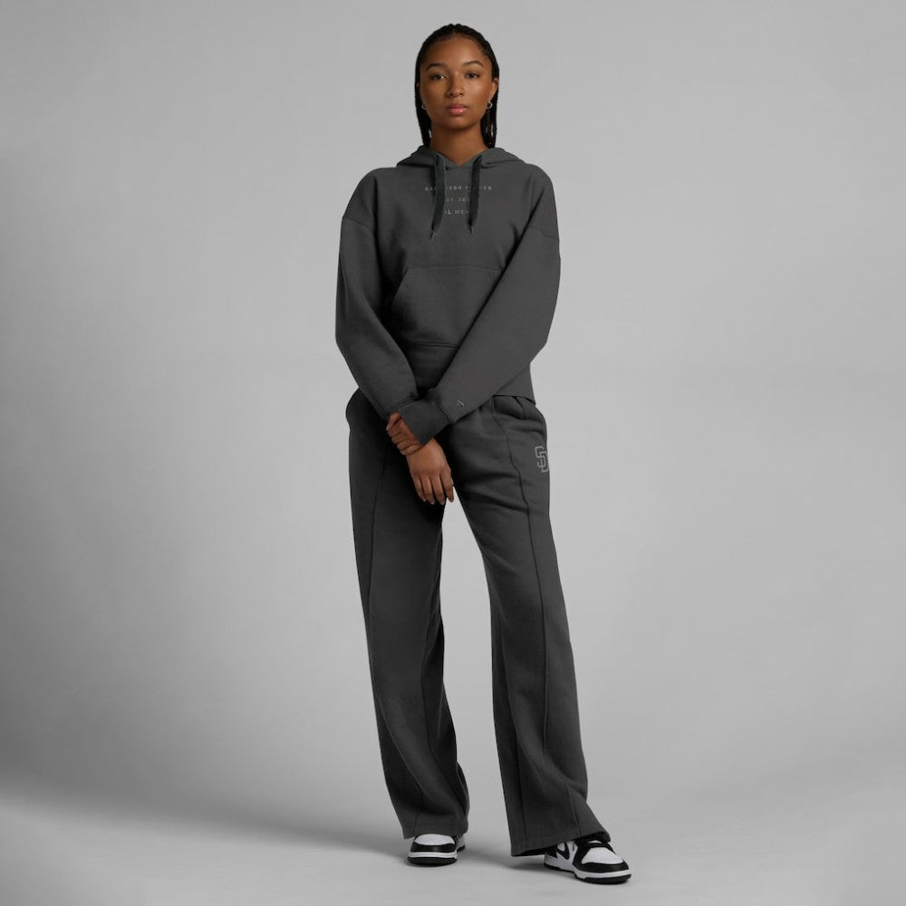 San Diego Padres Women's Elements Future Ground Subtle Tonal Pullover Hoodie - Charcoal