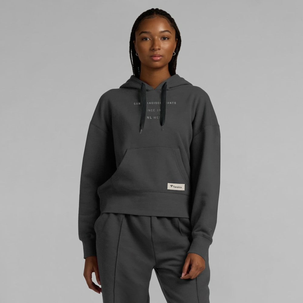 San Francisco Giants Women's Elements Future Ground Subtle Tonal Pullover Hoodie - Charcoal