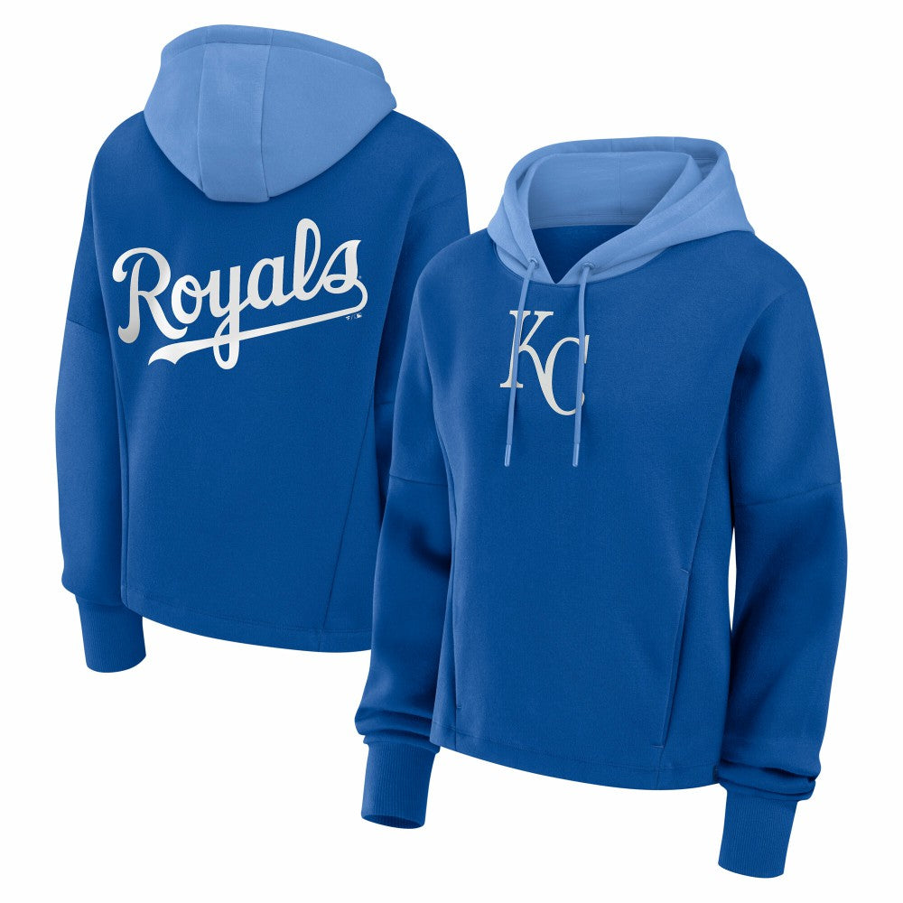 Kansas City Royals Women's Oversized Legacy Favorite Spectator Pullover Hoodie - Royal