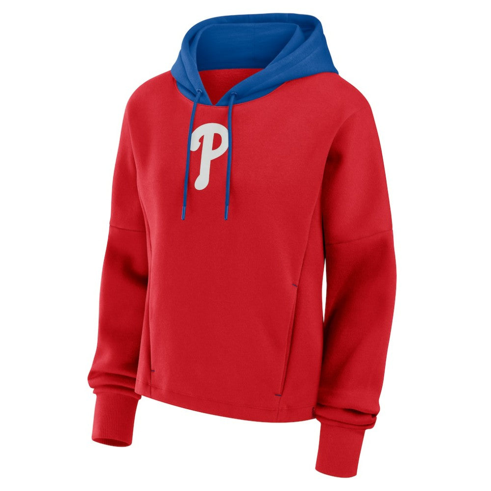 Philadelphia Phillies Women's Oversized Legacy Favorite Spectator Pullover Hoodie - Red