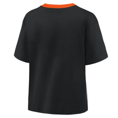 San Francisco Giants Oversized Race To Win V-Neck T-Shirt - Black/Graphite