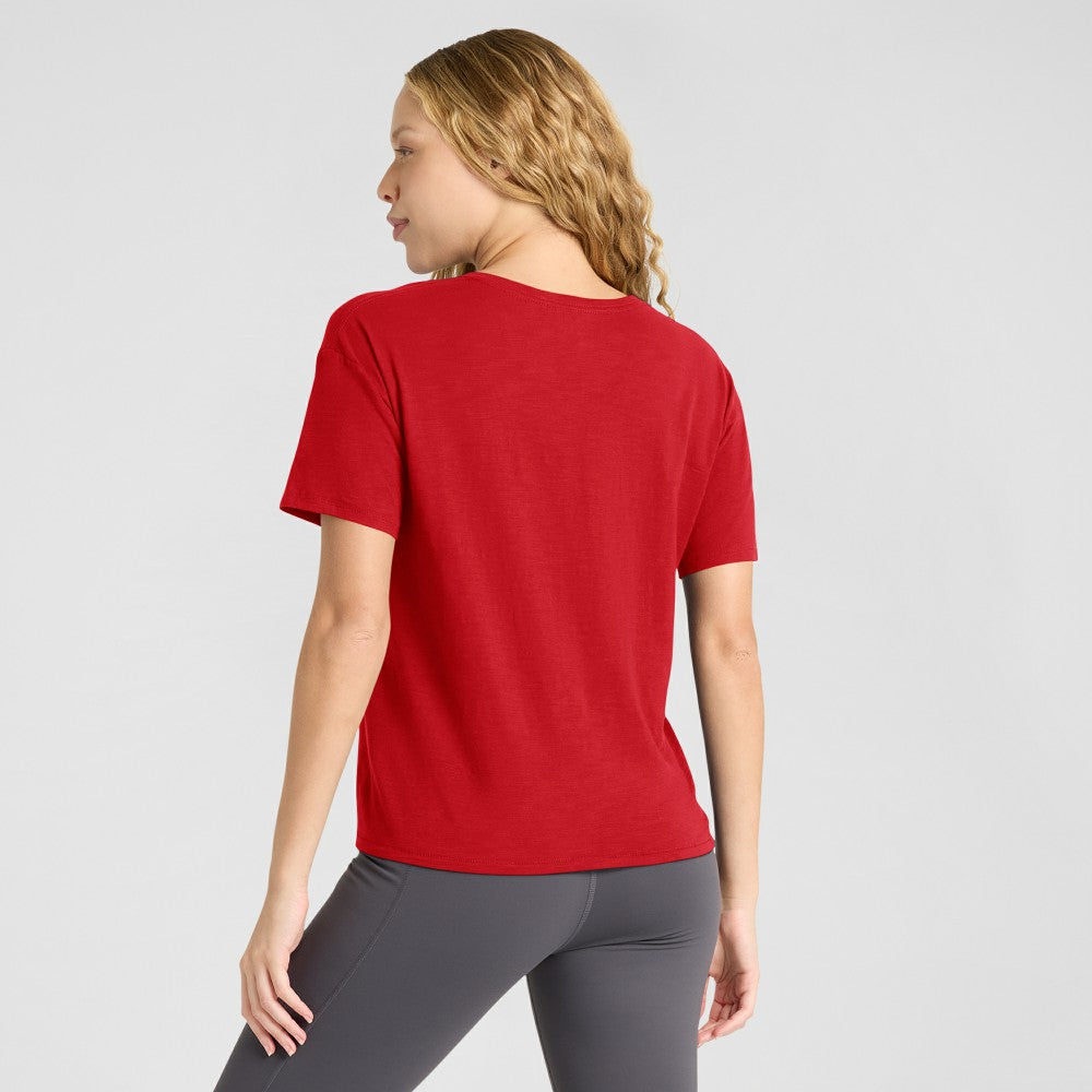 St. Louis Cardinals Women's Fan Fave Stadium Slub Boxy T-Shirt - Red