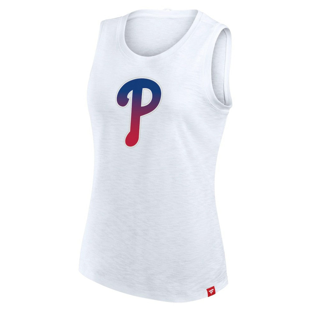 Philadelphia Phillies Women's Activate Slub Tank Top - White