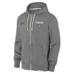 Pittsburgh Pirates Authentic Collection Travel Performance Full-Zip Hoodie - Charcoal | Nike