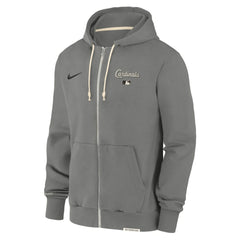 St. Louis Cardinals Authentic Collection Travel Performance Full-Zip Hoodie - Charcoal | Nike