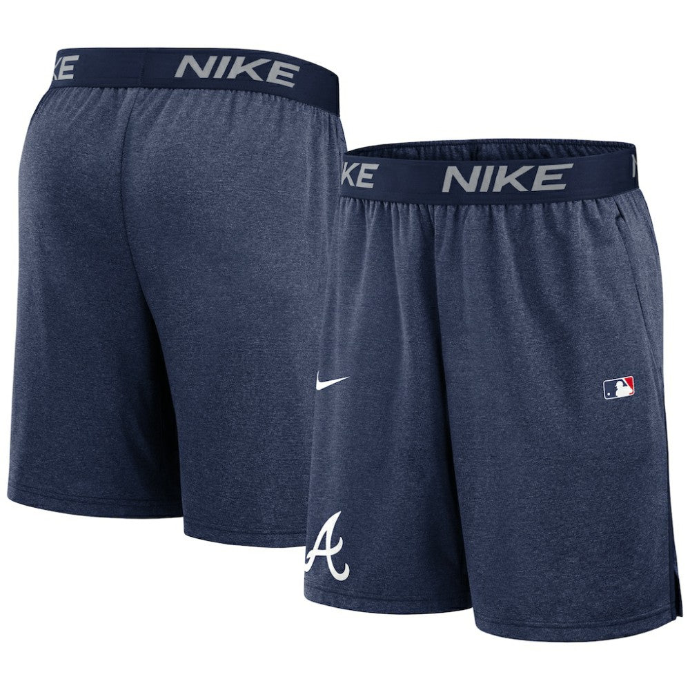 Atlanta Braves Authentic Collection Performance Knit Shorts - Navy | Nike