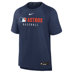 Houston Astros Authentic Collection Pregame Raglan Dri-FIT T-Shirt - Navy | Nike