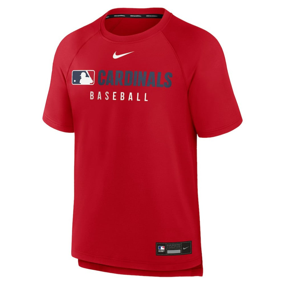 St. Louis Cardinals Authentic Collection Pregame Raglan Dri-FIT T-Shirt - Red | Nike