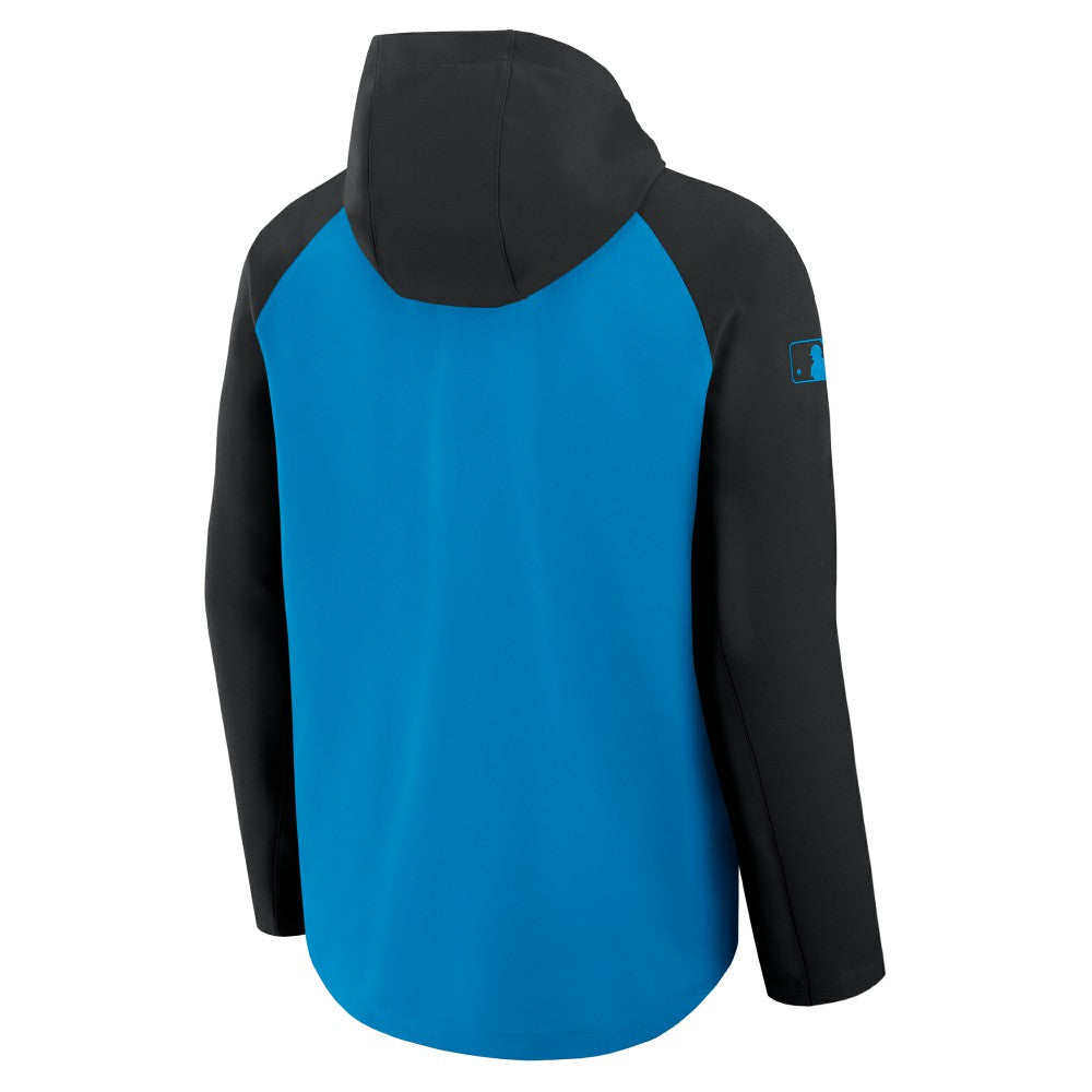 Miami Marlins Authentic Collection Raglan Performance Full-Zip Jacket - Blue/Black | Nike