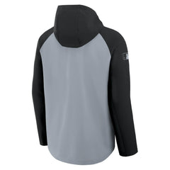 Chicago White Sox Authentic Collection Raglan Performance Full-Zip Jacket - Gray/Black | Nike