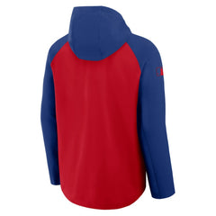 Chicago Cubs Authentic Collection Raglan Performance Full-Zip Jacket - Red/Royal | Nike