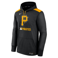 Pittsburgh Pirates Authentic Collection Performance Pullover Hoodie - Black | Nike