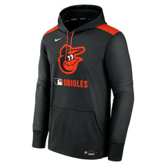 Baltimore Orioles Authentic Collection Performance Pullover Hoodie - Black | Nike