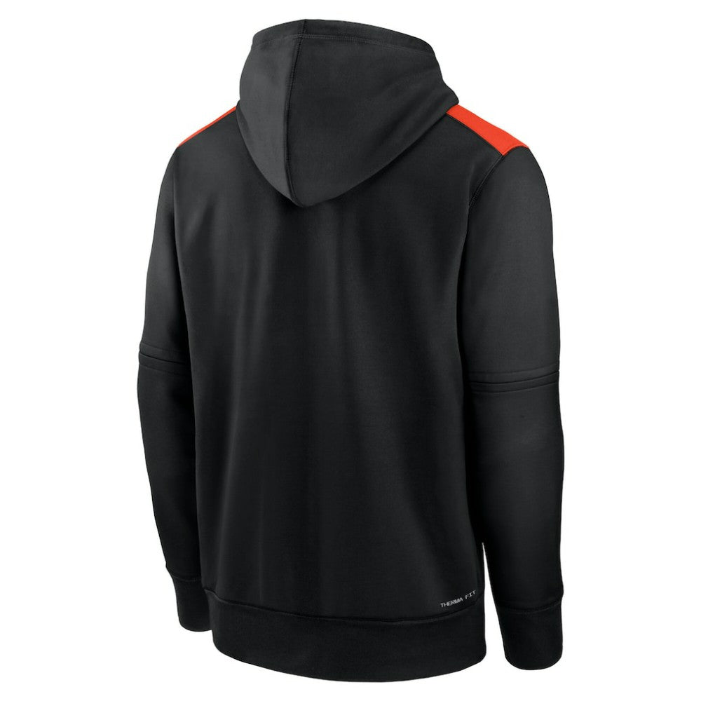 Baltimore Orioles Authentic Collection Performance Pullover Hoodie - Black | Nike