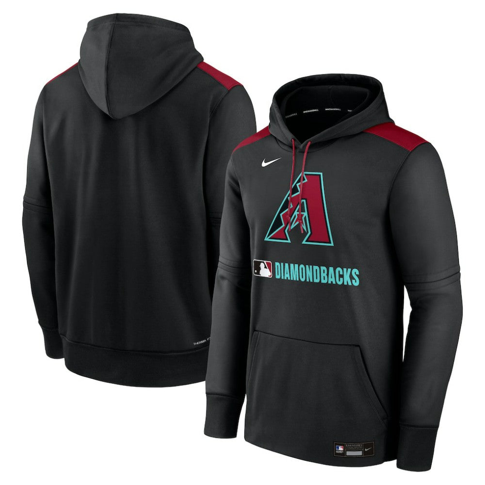 Arizona Diamondbacks Authentic Collection Performance Pullover Hoodie - Black | Nike