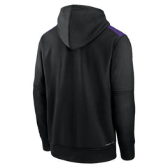 Colorado Rockies Authentic Collection Performance Pullover Hoodie - Black | Nike
