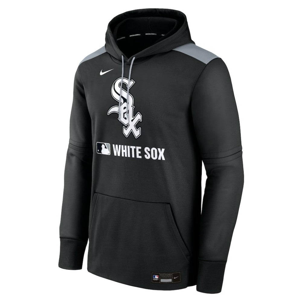 Chicago White Sox Authentic Collection Performance Pullover Hoodie - Black | Nike