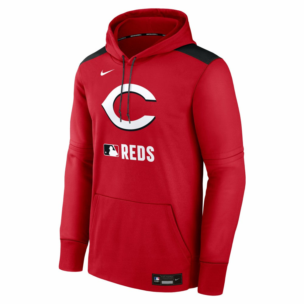 Cincinnati Reds Authentic Collection Performance Pullover Hoodie - Red | Nike