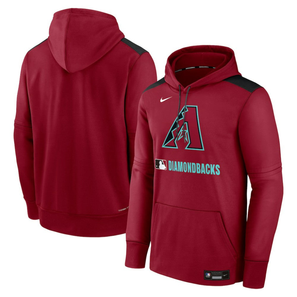 Arizona Diamondbacks Authentic Collection Performance Pullover Hoodie - Red | Nike