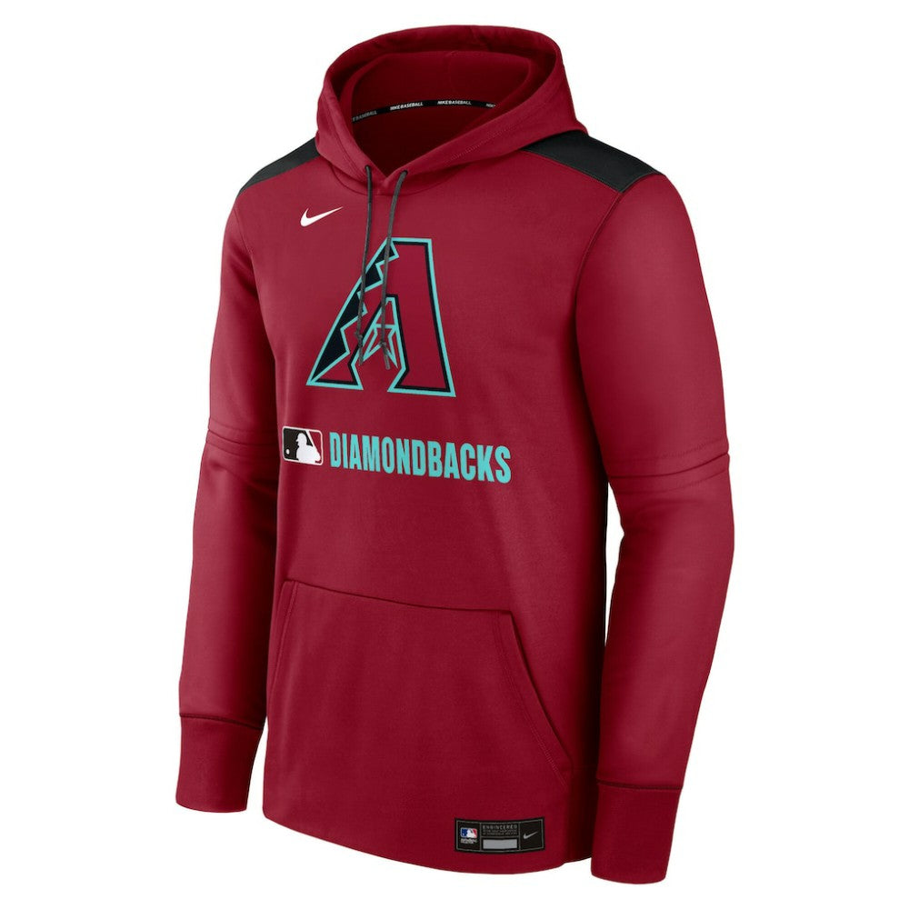 Arizona Diamondbacks Authentic Collection Performance Pullover Hoodie - Red | Nike