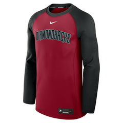 Arizona Diamondbacks Authentic Collection Game Time Raglan Dri-FIT Long Sleeve T-Shirt - Red/Black | Nike