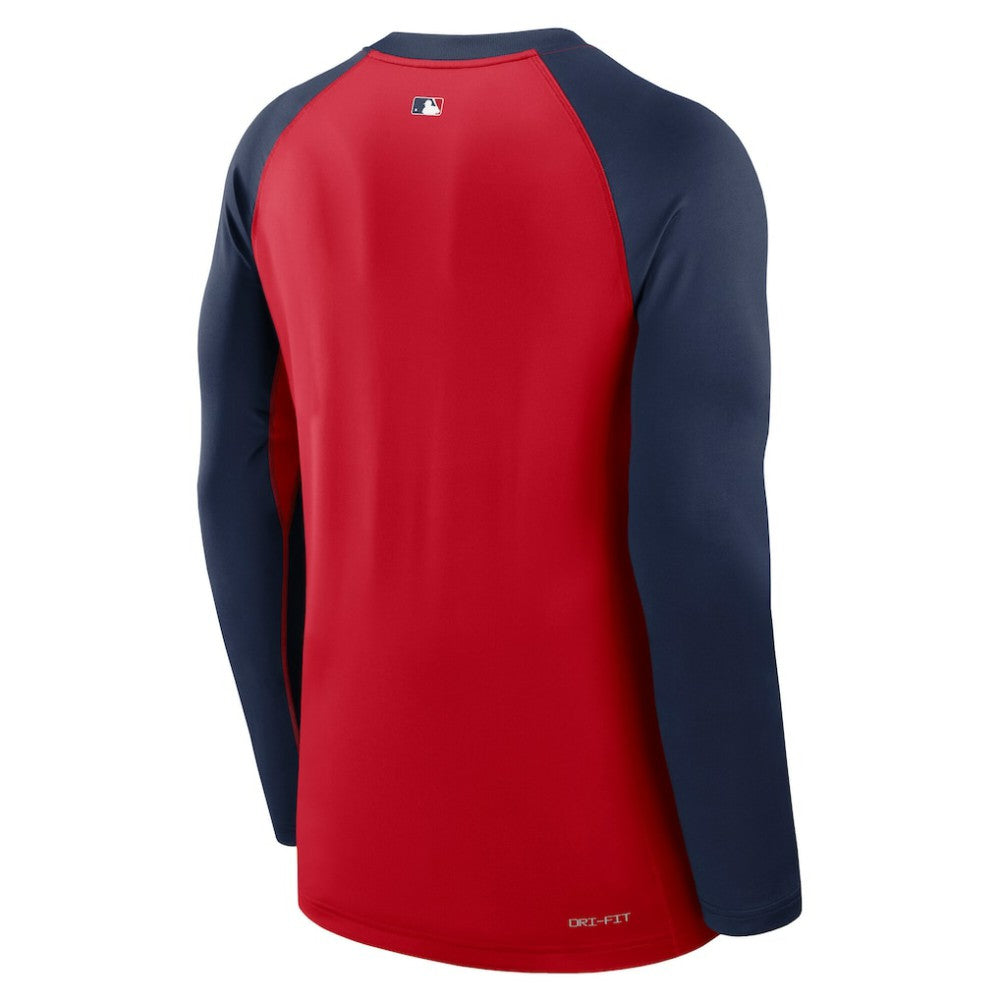 Boston Red Sox Authentic Collection Game Time Raglan Dri-FIT Long Sleeve T-Shirt - Red/Navy | Nike