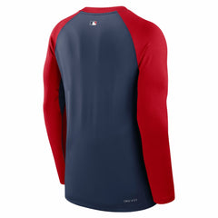 St. Louis Cardinals Authentic Collection Game Time Raglan Dri-FIT Long Sleeve T-Shirt - Navy/Red | Nike