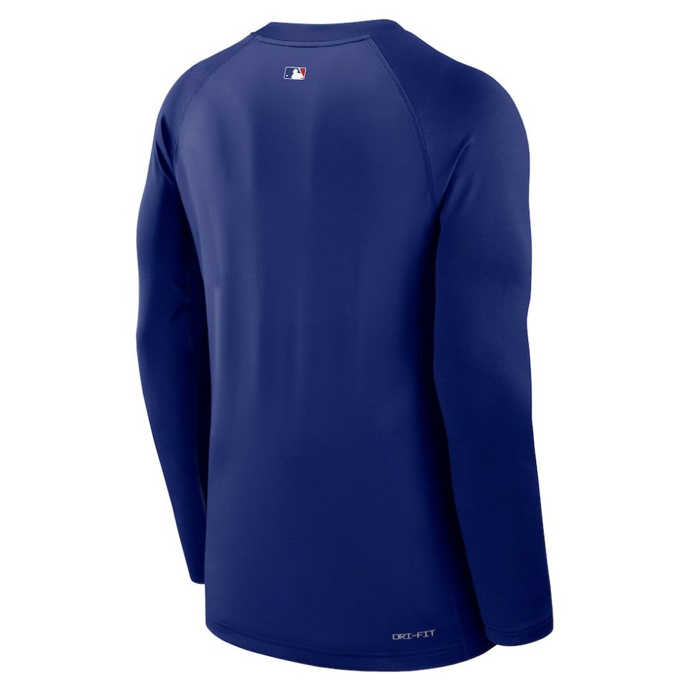 Los Angeles Dodgers Authentic Collection Game Time Raglan Dri-FIT Long Sleeve T-Shirt - Royal | Nike