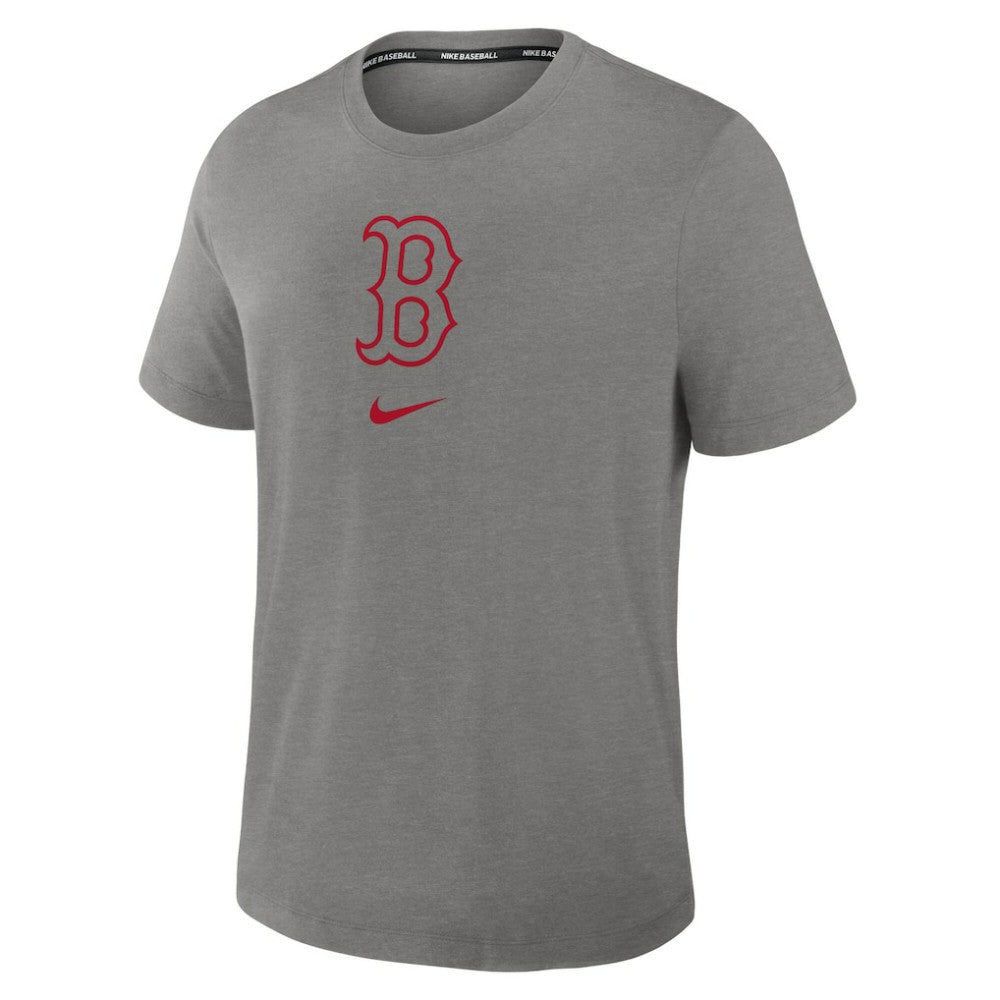Boston Red Sox Authentic Collection Early Work Tri-Blend Dri-FIT T-Shirt - Heather Charcoal | Nike