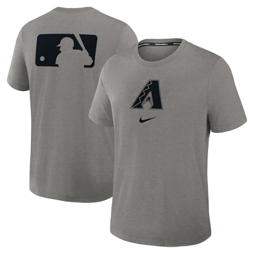 Arizona Diamondbacks Authentic Collection Early Work Tri-Blend Dri-FIT T-Shirt - Heather Charcoal | Nike