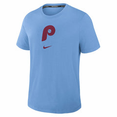 Philadelphia Phillies Authentic Collection Early Work Tri-Blend Dri-FIT T-Shirt - Light Blue | Nike