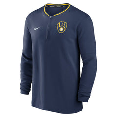 Milwaukee Brewers Authentic Collection Performance Half-Zip Top - Navy | Nike