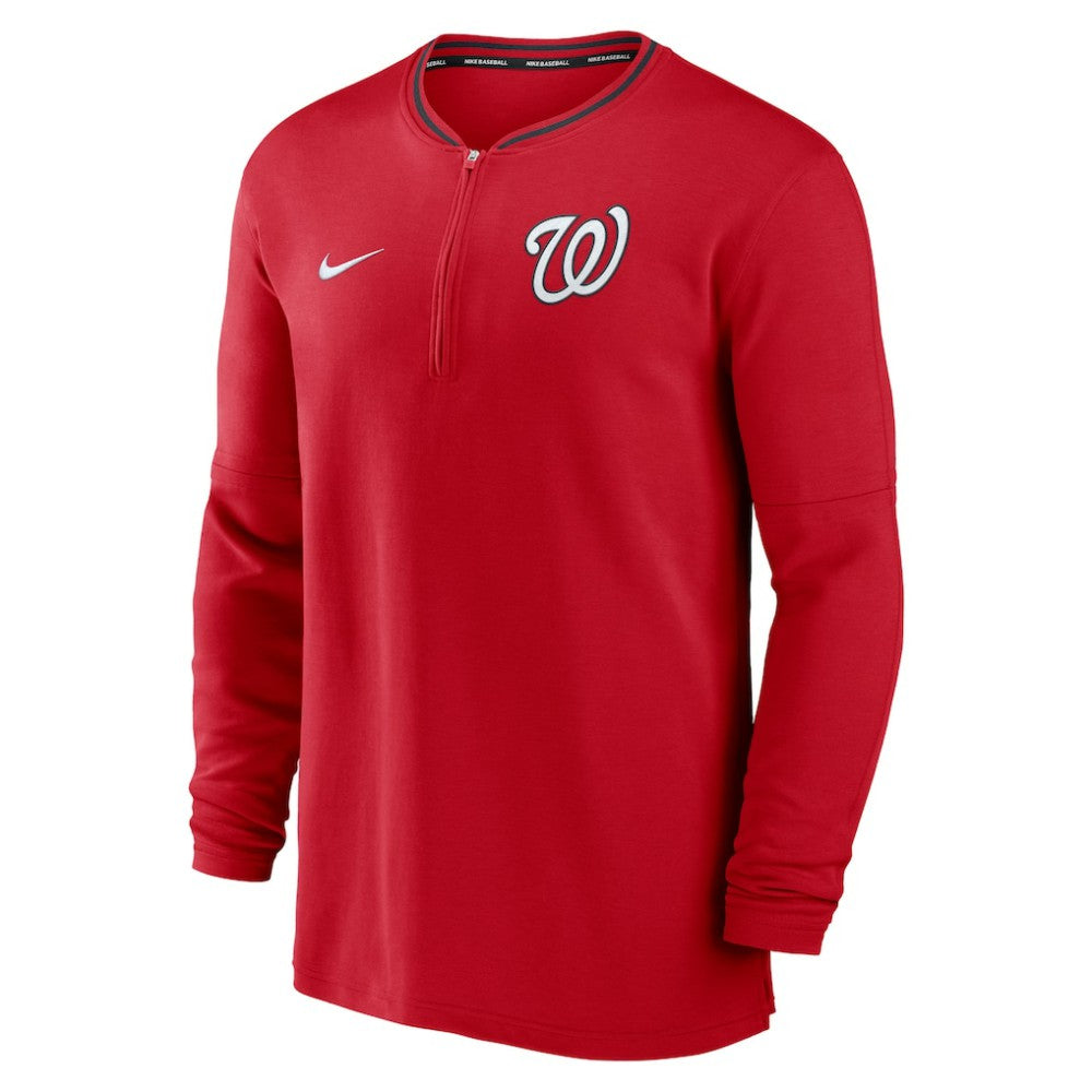 Washington Nationals Authentic Collection Performance Half-Zip Top - Red | Nike