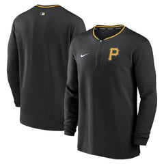 Pittsburgh Pirates Authentic Collection Performance Half-Zip Top - Black | Nike