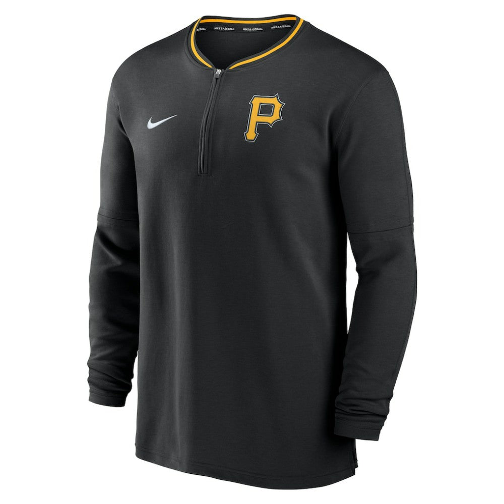 Pittsburgh Pirates Authentic Collection Performance Half-Zip Top - Black | Nike