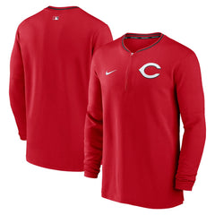 Cincinnati Reds Authentic Collection Performance Half-Zip Top - Red | Nike
