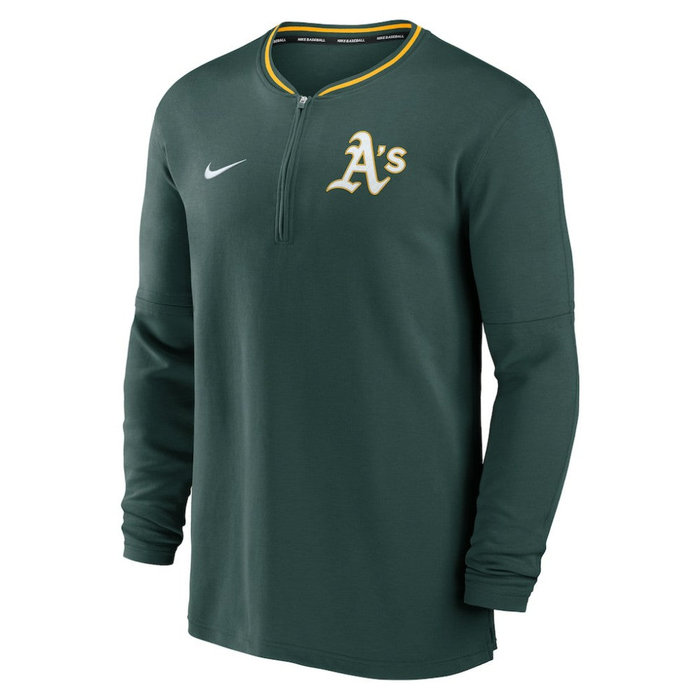 Athletics Authentic Collection Performance Half-Zip Top - Green | Nike