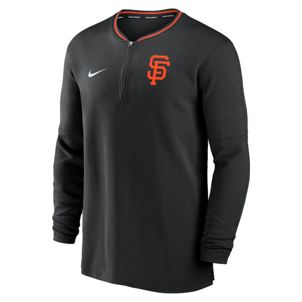 San Francisco Giants Authentic Collection Performance Half-Zip Top - Black | Nike