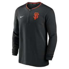 San Francisco Giants Authentic Collection Performance Half-Zip Top - Black | Nike