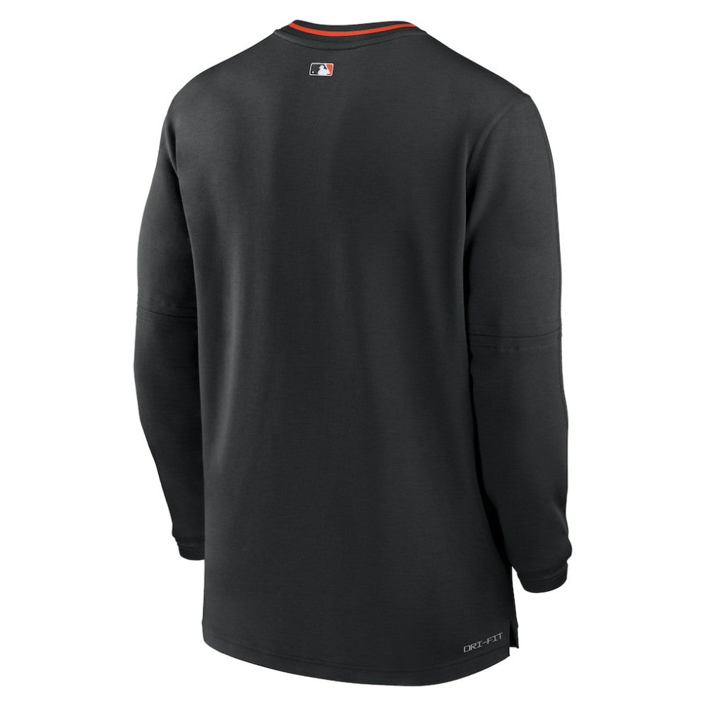 San Francisco Giants Authentic Collection Performance Half-Zip Top - Black | Nike