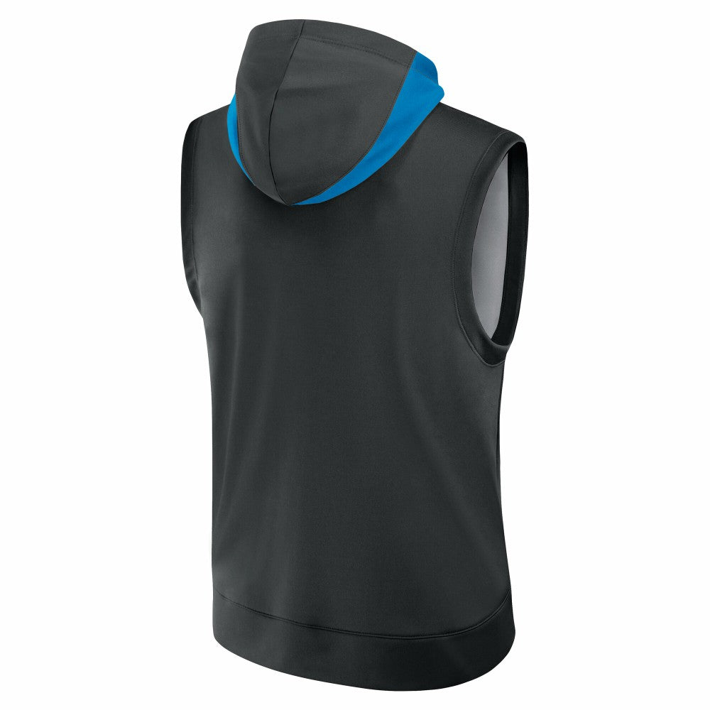 Miami Marlins Authentic Collection Dri-FIT Sleeveless Hoodie - Black | Nike