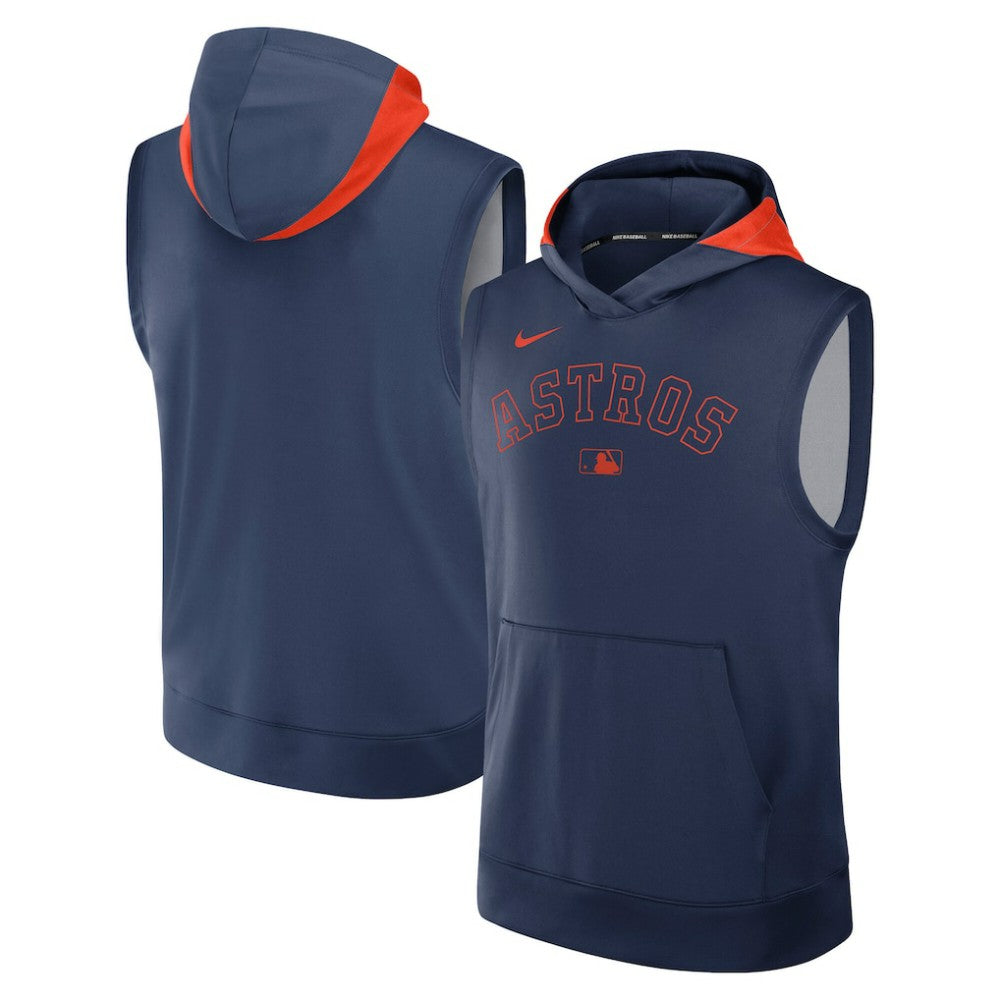 Houston Astros Authentic Collection Dri-FIT Sleeveless Hoodie - Navy | Nike