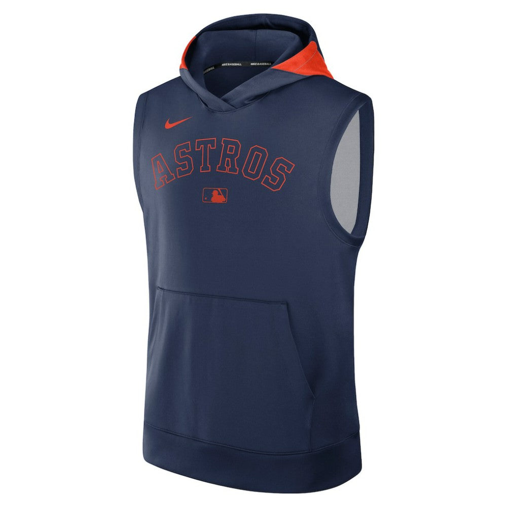 Houston Astros Authentic Collection Dri-FIT Sleeveless Hoodie - Navy | Nike