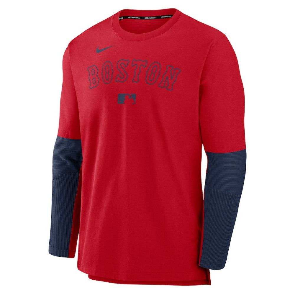 Boston Red Sox Authentic Collection Player Dri-FIT Lightweight Pullover  - Red/Navy | Nike