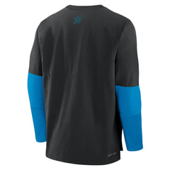 Miami Marlins Authentic Collection Player Dri-FIT Lightweight Pullover  - Black | Nike