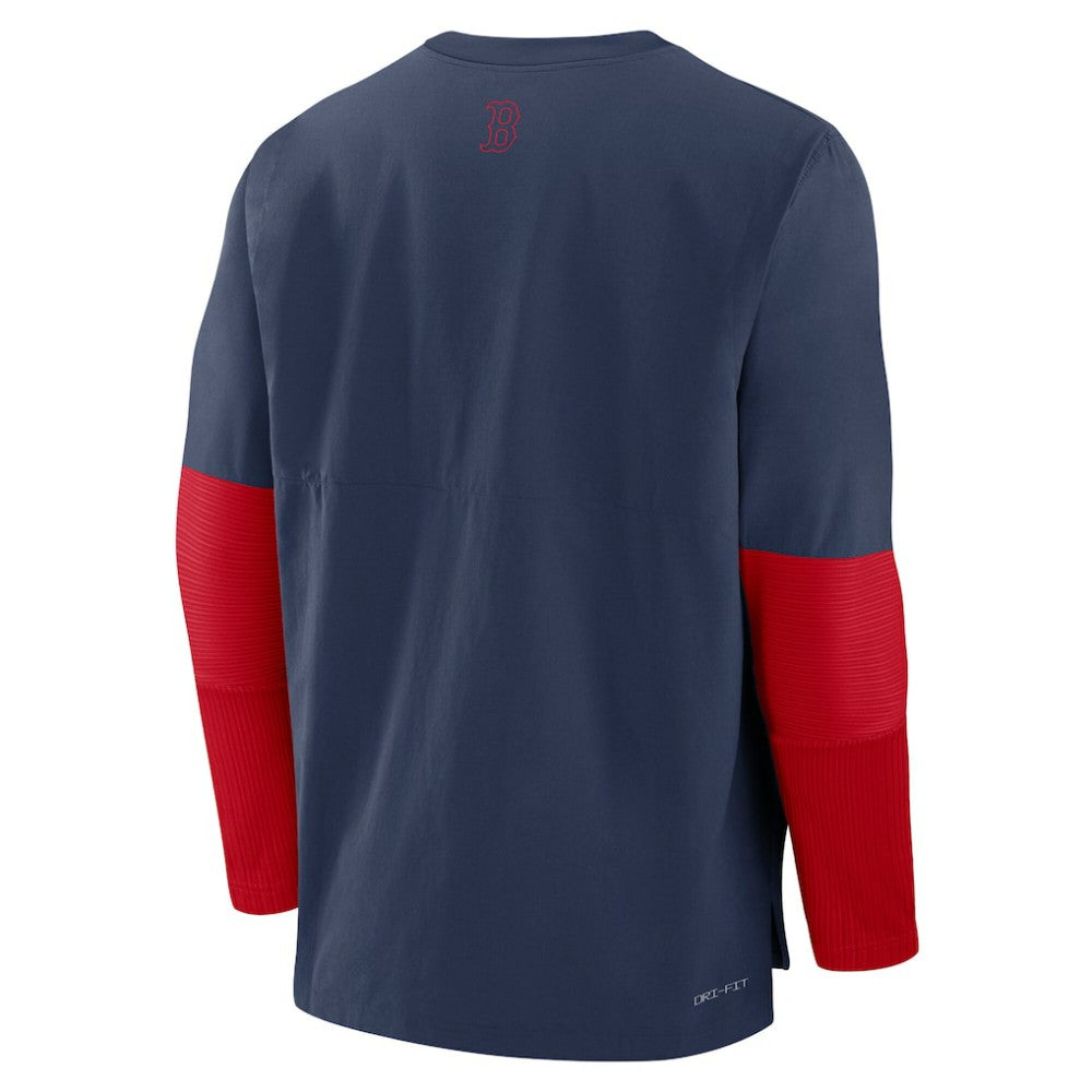 Boston Red Sox Authentic Collection Player Dri-FIT Lightweight Pullover  - Navy/Red | Nike